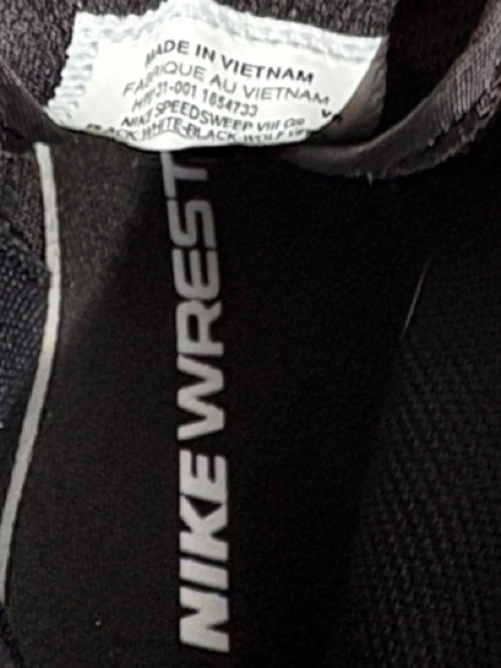Nike Black High-Top Wrestling/Training Boots with White Swoosh Detail